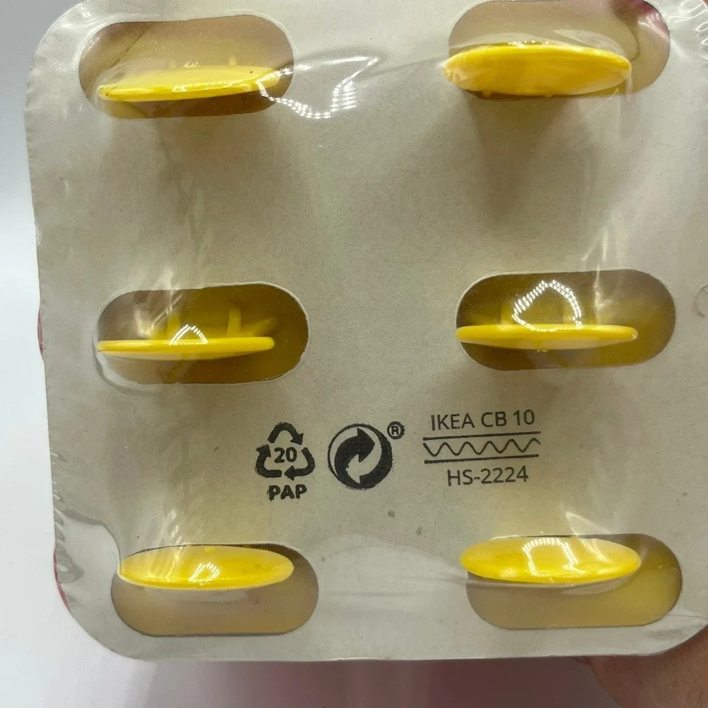 IKEA Chosigt Ice Pop Maker Set 6 Molds Pink Yellow 802.084.78 New